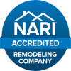 nari accredited remodeling company badge
