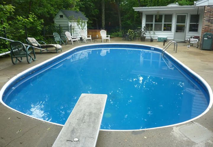 Inground Oval Swimming Pool Liner Replacement