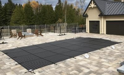 Inground pool safety cover