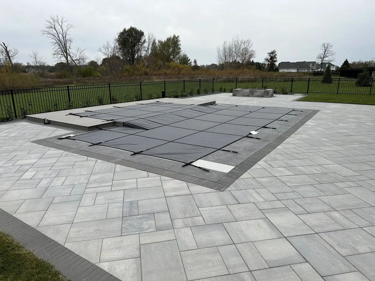 Elevated Safety Cover over Wood Deck