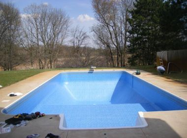 rectangle inground pool