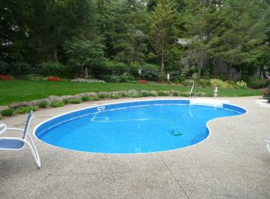 Curved Kidney Pool Liner Replacement