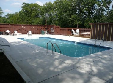 rectangle inground pool