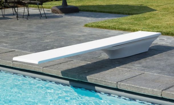 inground swimming pool diving board