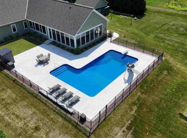 Germantown WI 20x42 Vinyl Liner Pool with Slide
