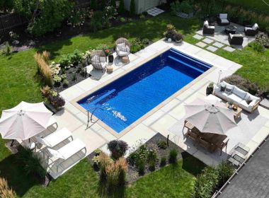 Bayside WI 14x33 Claremont Latham Fiberglass Pool 